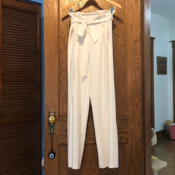 Intermix Paper bag waist Pants White Small